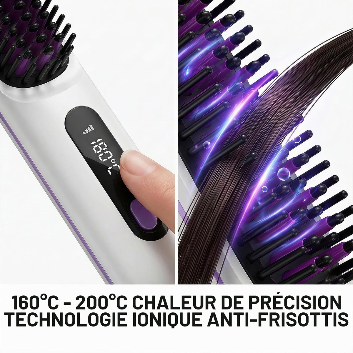 Lisseur sans fil Curliss - format compact et portable